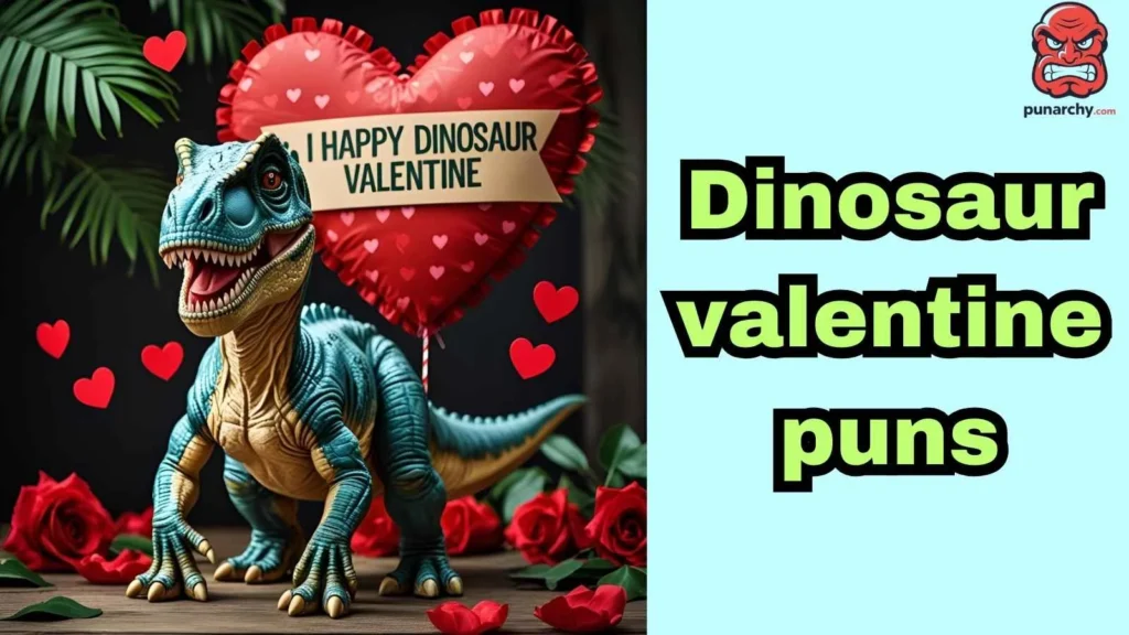 Dinosaur valentine puns
