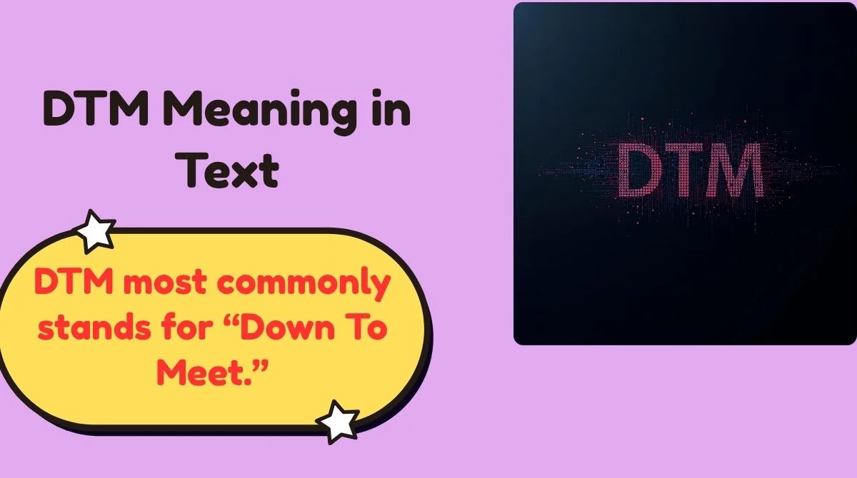 DTM Meaning in Text
