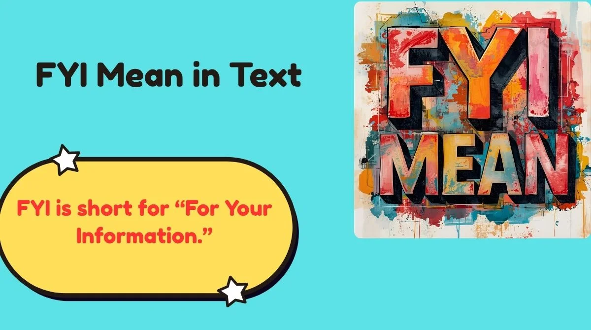 FYI Mean in Text