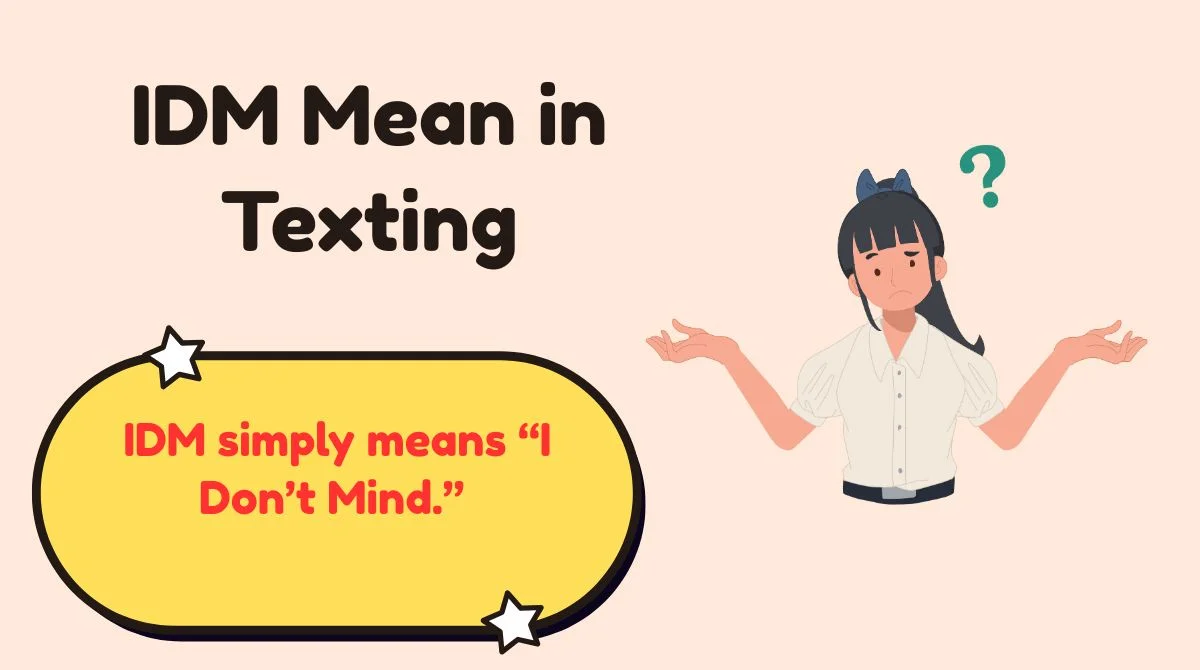 IDM Mean in Texting