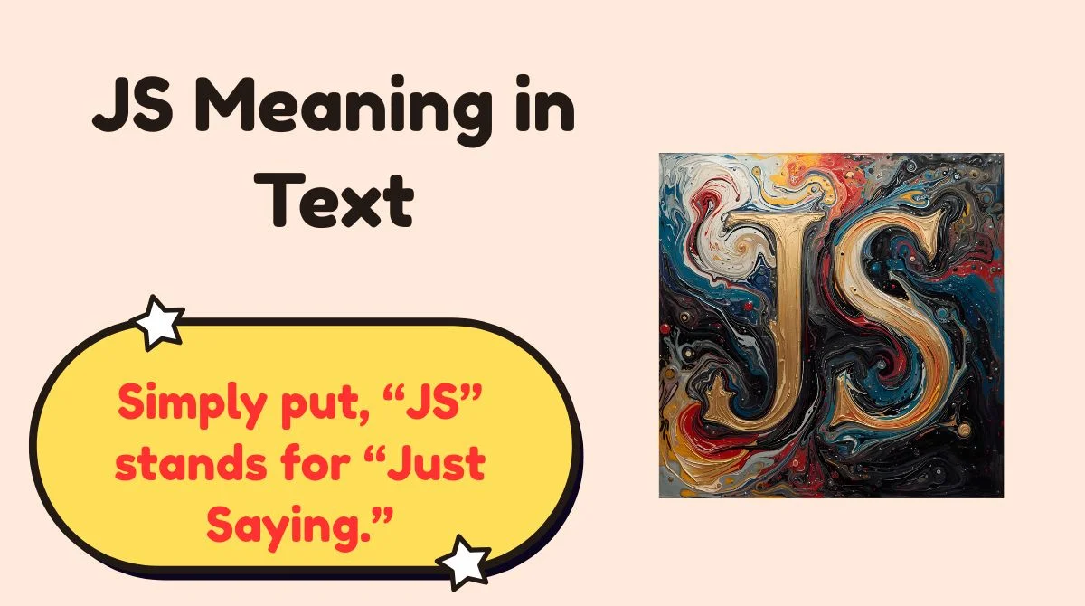 JS Meaning in Text