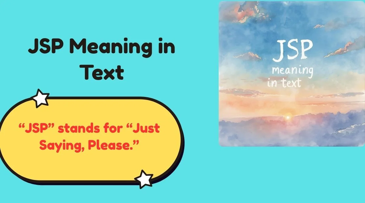 JSP Meaning in Text