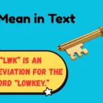 LWK Mean in Text