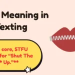 STFU Meaning in Texting